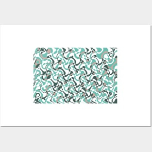 Funny bubbles print, scandinavian pattern, abstract design Posters and Art